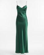 Green Camisole Slip Maxi Dress