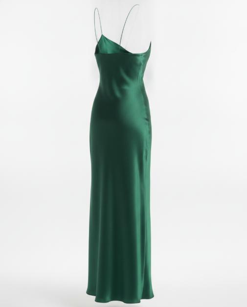 Green Camisole Slip Maxi Dress